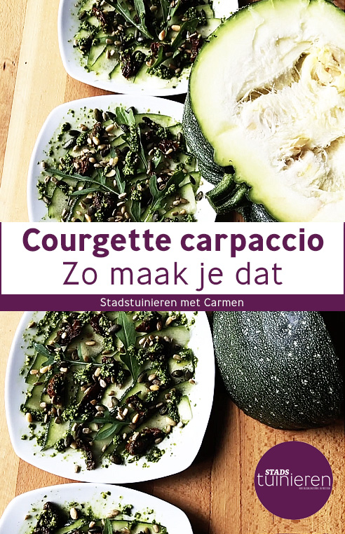 Recept Courgette carpaccio